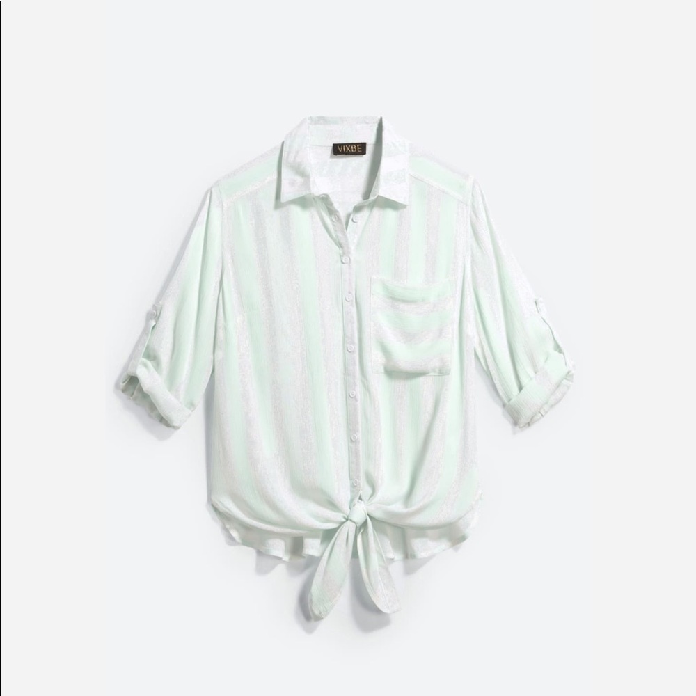 Thompkins Tie Front Top